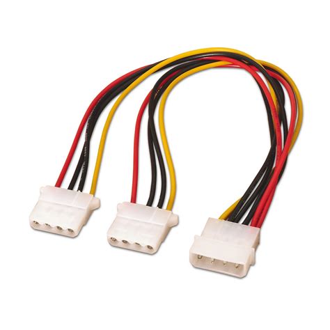 Cable Alimentación Molex Molex 4pinm 2xmolex 4pinh 20cm 100 Cobre