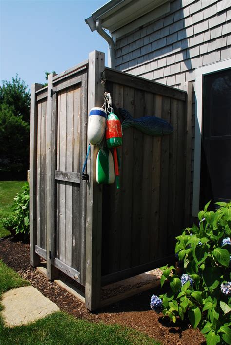 Standard Outdoor Shower Kit With Buoys Beach Style Patio Boston