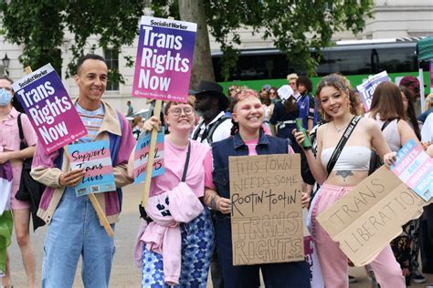 London Trans Pride In Pictures Protest Signs Speakers And Crowds