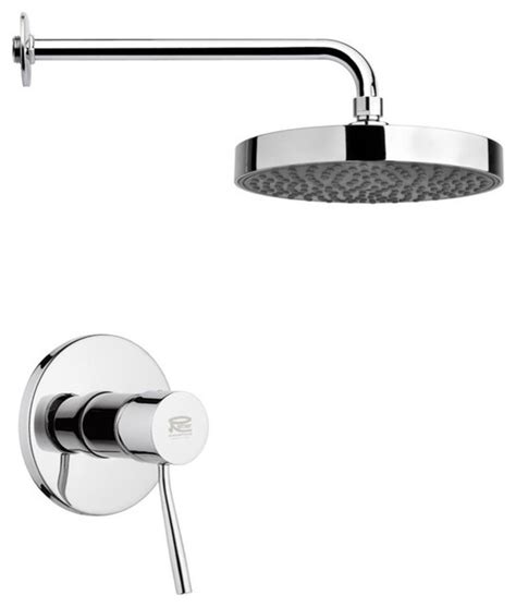 You can install it in no time. Round Shower Faucet Set, Chrome - Contemporary - Tub And ...