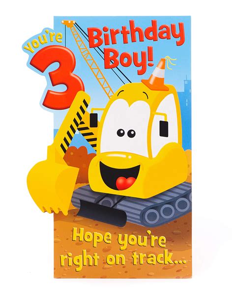 Buy Disney Youre 3 Big Digger 3rd Birthday Greeting Card Disney