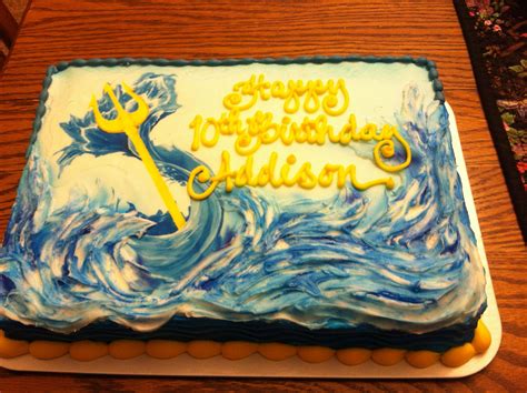Poseidon Birthday Cake Percy Jackson Cake Percy Jackson Birthday