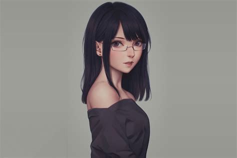 Anime Glasses Girl Wallpaperhd Anime Wallpapers4k Wallpapersimages