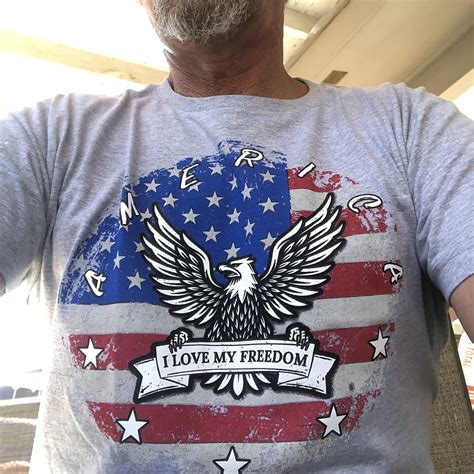 America Eagle I Love My Freedom Shirt Us Flag Patriotic Eagle Etsy