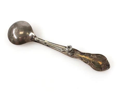 Lot Vintage Sterling Silver Spoon Brooch
