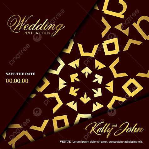 Elegant Wedding Card Vector Hd Images Wedding Card With Creative