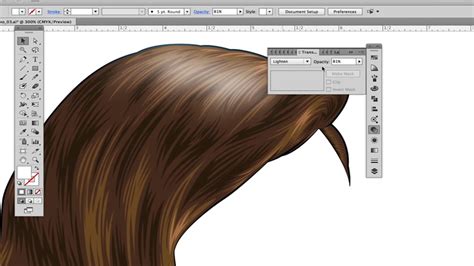 How To Draw Hair In Illustrator