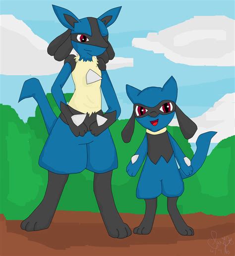 Riolu And Lucario By 00 Swift 00 On Deviantart