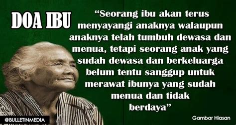 Setiap kali kita melakukan sesuatu hal, misalnya mau menuntut ilmu, maka mintalah doa kepada ibu supaya ilmu yang diberikan disekolah gampang. Doa Seorang Ibu Dan Doa Seorang Anak! Pasti Buat Anda ...