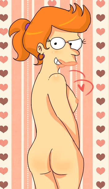 rule 34 ass back view breasts color exposed breasts female female only futurama human lazystar