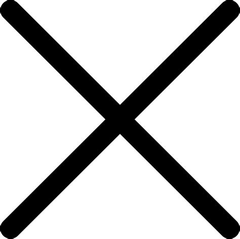 White X Png Free Logo Image