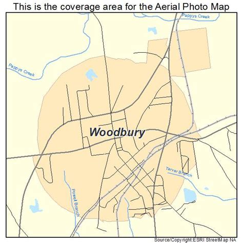 Aerial Photography Map Of Woodbury Ga Georgia