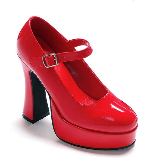 Sexy Mary Jane Round Toe Platform Chunky Spool High Heels Shoes Adult