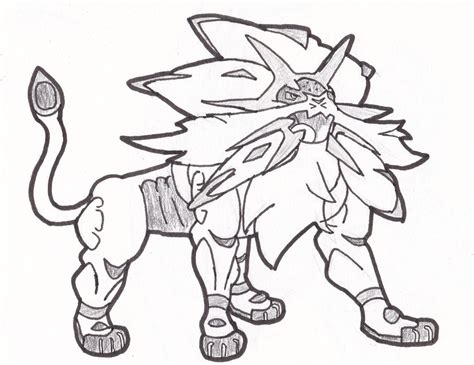 Pokemon coloring pages sun and moon solgaleo pokemon sun and moon. Solgaleo by JimmyPiranha on DeviantArt