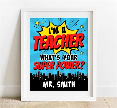 Superhero Teacher Appreciation Free Printables
