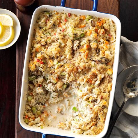 Added shallot, green beans, and a little corn. Seafood Casserole Recipe | Taste of Home