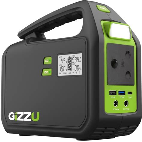 Gizzu Gps150 155wh Portable Power Station Wootware