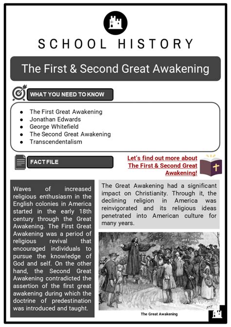 The First And Second Great Awakening Facts And Transcendentalism