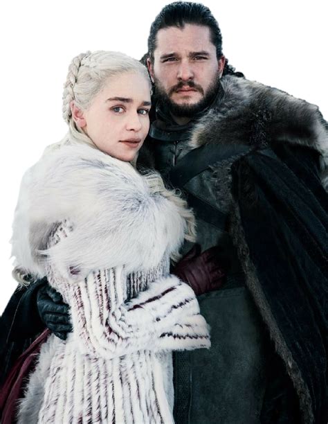 Jon Snow and Daenerys Targaryen-GoT PNG by ...