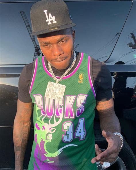 Dababy Posts On Ig In A Ray Allen Bucks Jersey And New Era Dodgers Hat