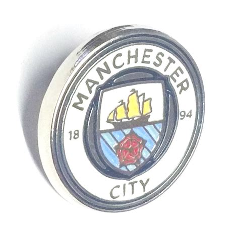 Manchester City 6 Piece Badge Set Club Enamel Crest Pin Football New