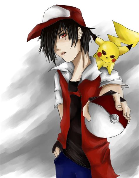 Pokemon Trainer Red By Thecatstrikesback On Deviantart