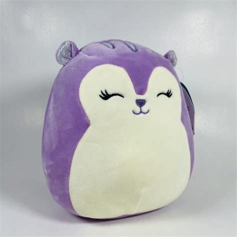 Squishmallow Sydnee The Squirrel Lilac Purple 75” Pillow For Sale