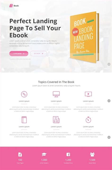 20 Best Book And Ebook Landing Page Theme Designs 2022 Examples Landing