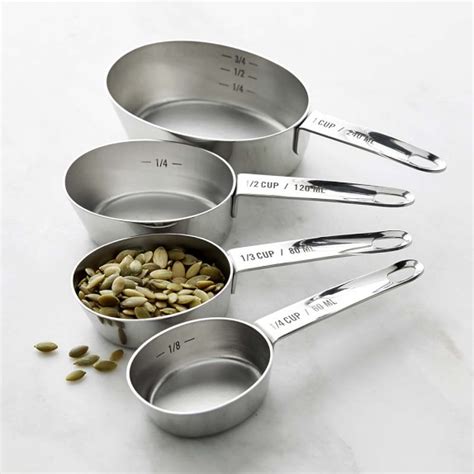 Williams Sonoma Stainless Steel Nesting Measuring Cups And Spoons Sets