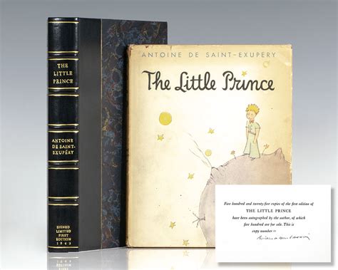 The Little Prince Antoine De Saint Exupery Signed Limited First Edition