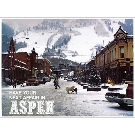 Have Your Next Affair In Aspen Original Ski Poster