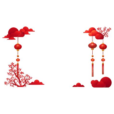 중국 장식과 등불 붉은 색 붉은 등불 장식 중국 새해 장식 중국의 설날 Png 일러스트 및 이미지 에 대한 무료 다운로드 Pngtree
