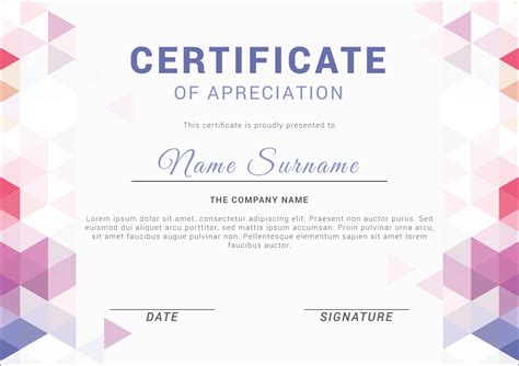 Blank Certificate Of Recognition Templates