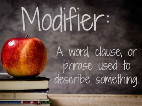 Using Modifiers Teaching Resources