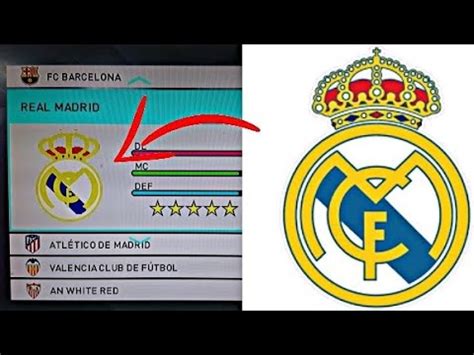 As i'm a real madrid fan i don't want to see barcelona everywhere, so i decided to create this, i hope you like it. Cómo hacer el escudo del Real Madrid en PES "Fácil y ...