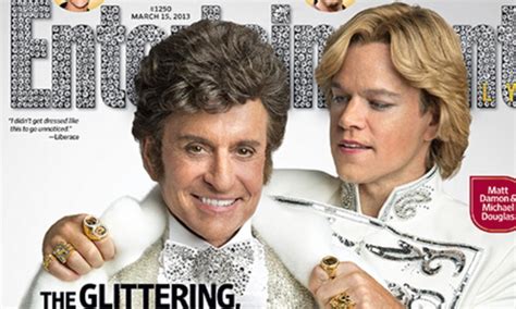 matt damon and michael douglas talk about the pressures of playing liberace and his lover scott