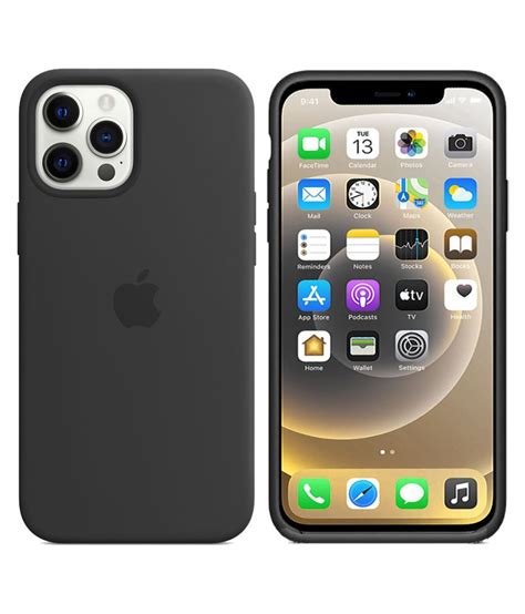 Apple Iphone 11 Pro Max Plain Cases Tdg Black Plain Back Covers