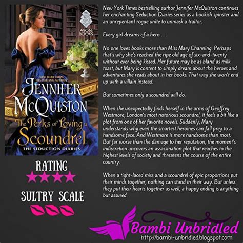 the perks of loving a scoundrel seduction diaries 3 by jennifer mcquiston — reviews