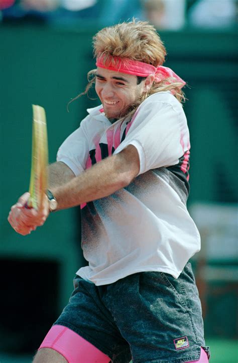 Andre Agassi French Open 1990 Snap Goes My Cap