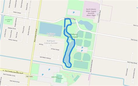 Edinburg Municipal Park Walking And Running Texas Usa Pacer