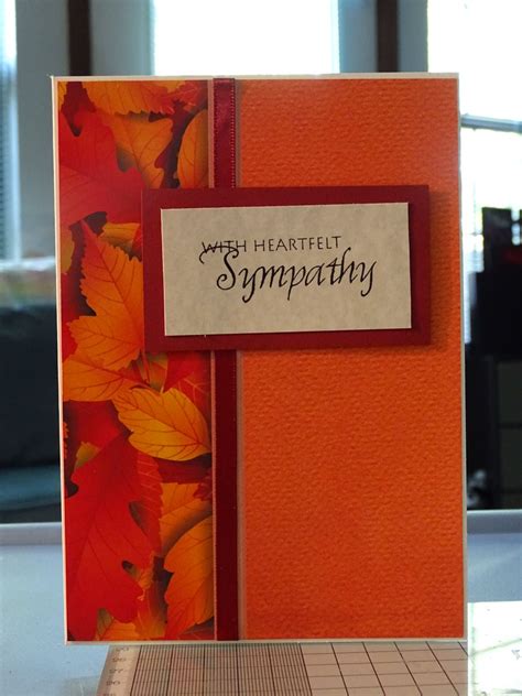Sympathy Card Saras Signature Autumn Morning Collection
