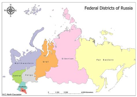 Russian Federation Districts And Provinces Editable Map My XXX Hot Girl