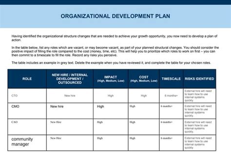 Develop An Organizational Development Plan Ppt