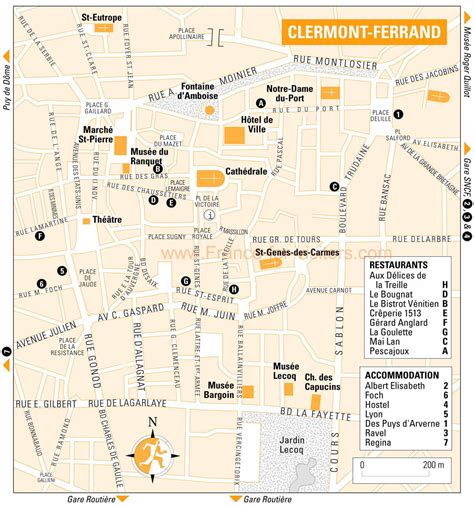 Clermont Ferrand Carte Et Image Satellite