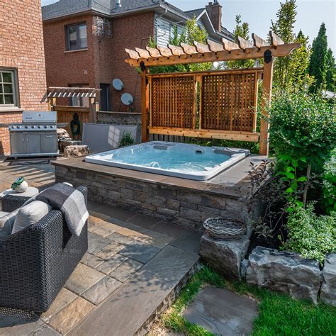 Creating A Relaxing Backyard Oasis Small Hot Tub Landscaping On A Budget