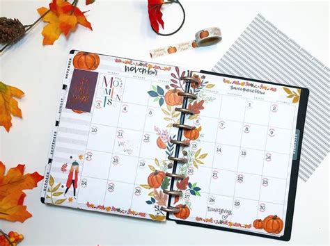 Desiree ♡ On Instagram “my November Monthly Spread Happy Fall