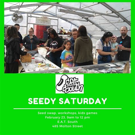 See You At Seedy Saturday — Eat South