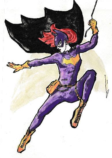Batgirl Of Burnside Watercolor Sketch By Lukeriverplate On Deviantart