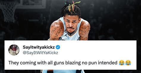 Nba Fans Roast Ja Morants We Aint Ducking No Smoke Sneakers