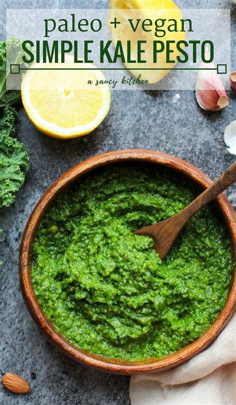 Healthy Kale Pesto Paleo Vegan A Saucy Kitchen